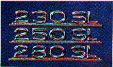 230 SL 250 SL 280 SL emblems /badges 230 SL 250 SL 280 SL emblems /badges